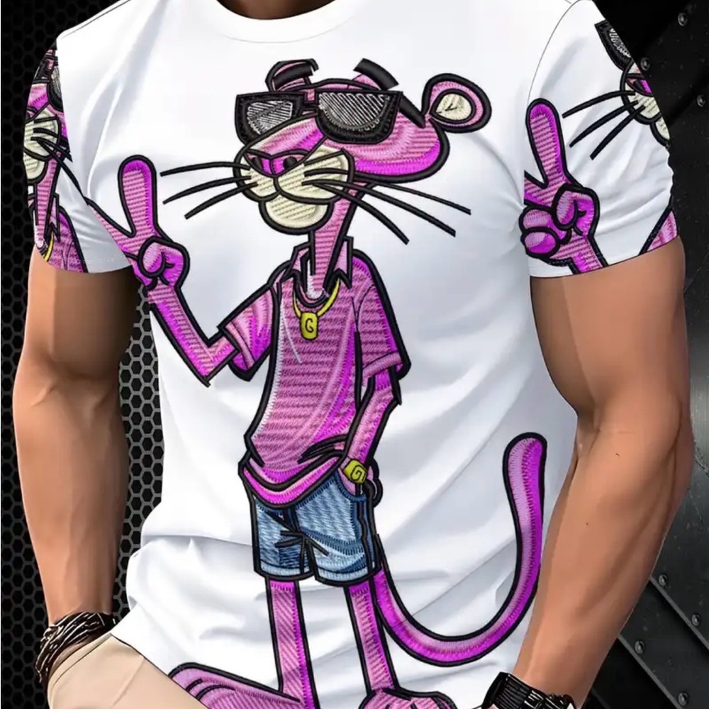 NEW T-Shirt with Pink Panther Print